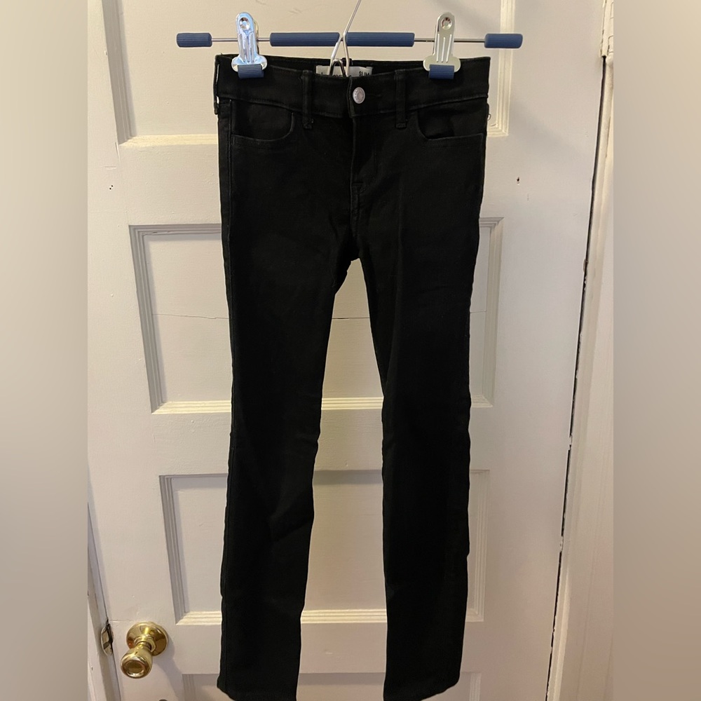 Abercrombie Kids Black Straight Jeans
